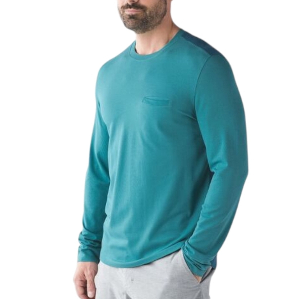 Lululemon In Your Element Long Sleeve Men Large Teal Training